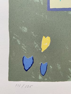 Harrie Gerritz - kleurenzeefdruk | 'Boom van de witte kraai' | 1987 kopen? Bied vanaf 100!