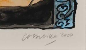 Corneille - Zeefdruk, Tête pensive - Ingelijst kopen? Bied vanaf 100!