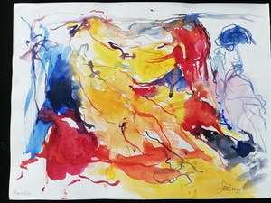 Franscz Witte - 3 aquarellen van landschappen kopen? Bied vanaf 20!