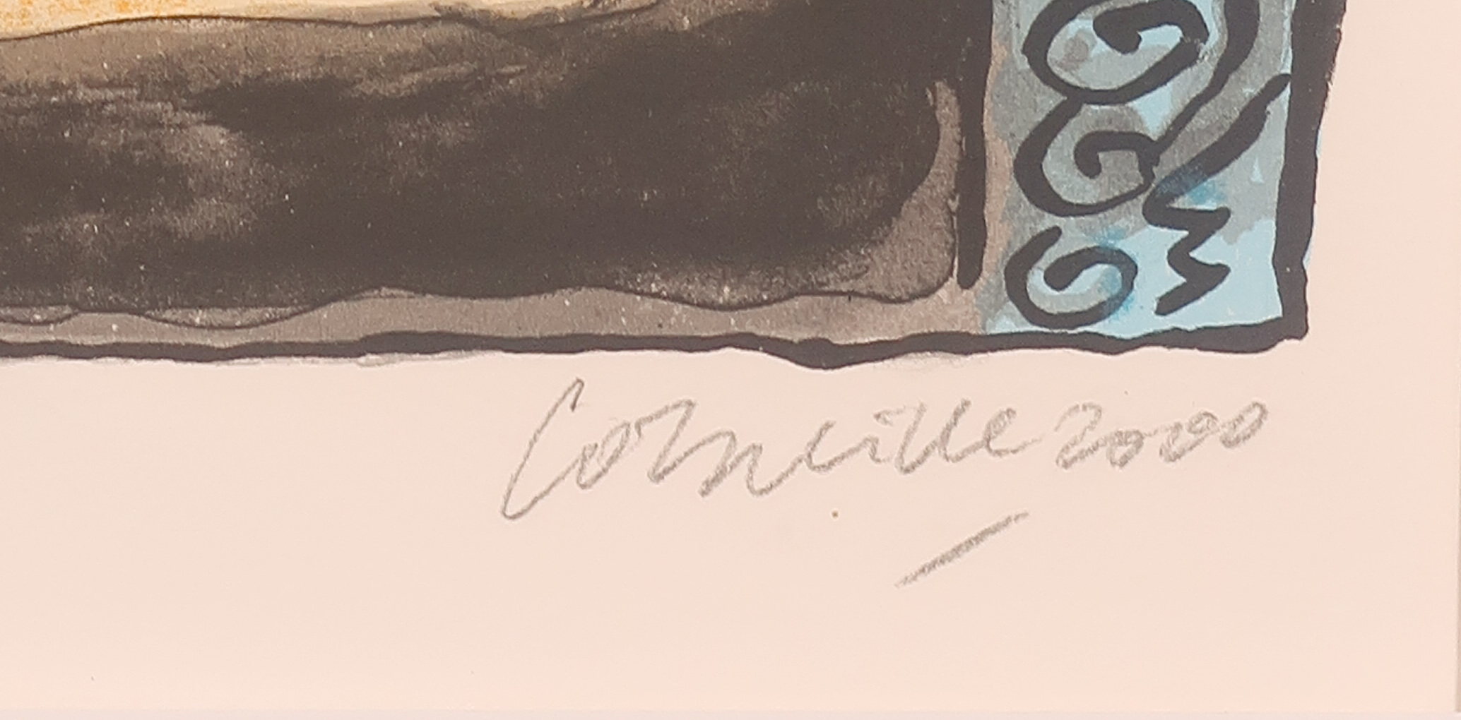 Corneille - Zeefdruk, Tete pensive - Ingelijst kopen? Bied vanaf 120!