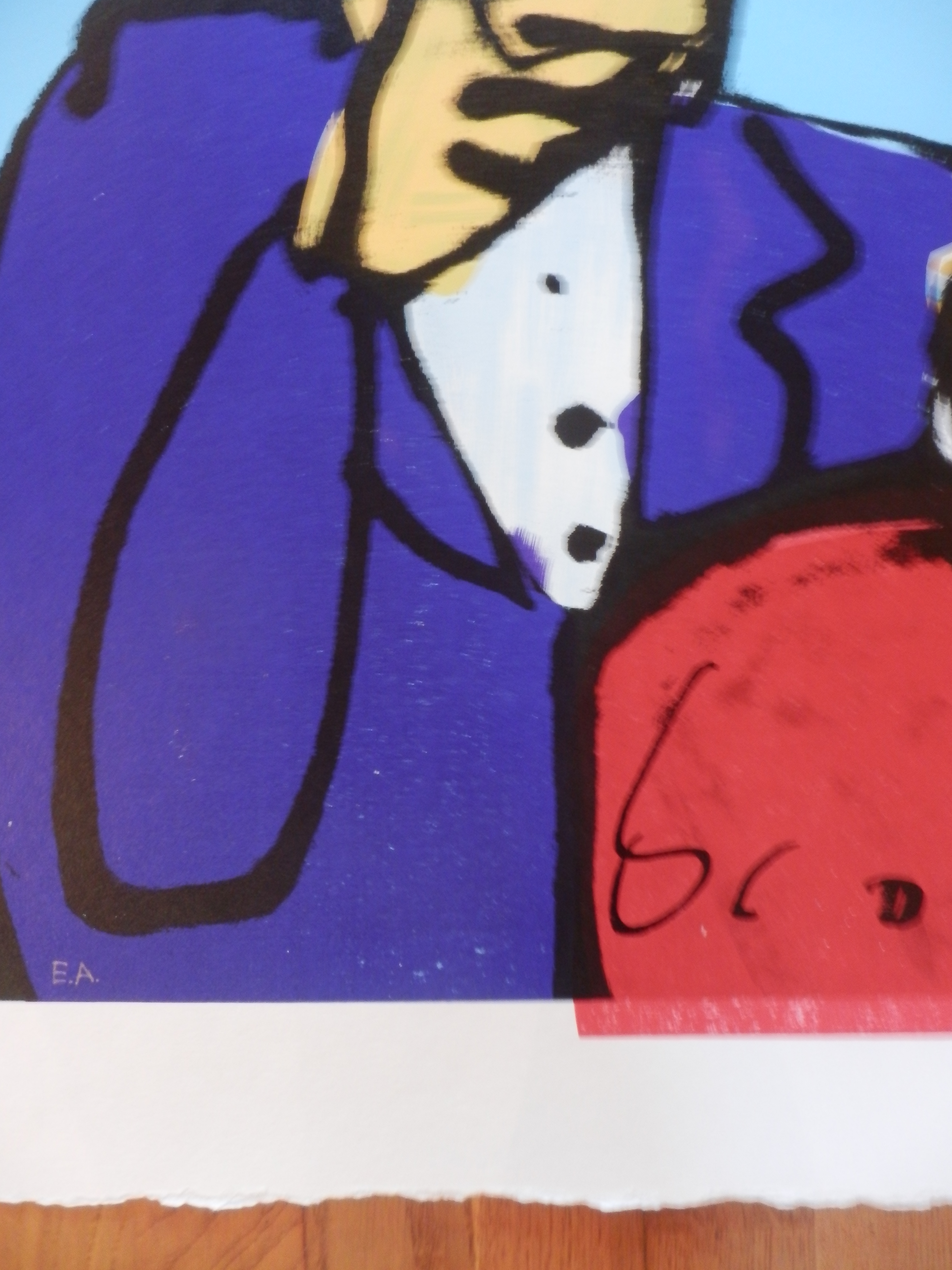 Herman Brood - Proefzeefdruk HOREN ZIEN EN ZWIJGEN Handgesigneerd. kopen? Bied vanaf 1!