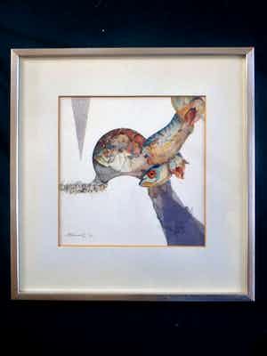 Anne-Brigitte Kwadijk - "vissen" in fraaie kunstvorm verkocht voor € 45!