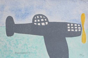 Klaas Gubbels - houtdruk met de hand ingekleurd kopen? Bied vanaf 225!