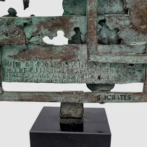 Eric Claus - Bronzen sculptuur: 'Socrates' kopen? Bied vanaf 450!