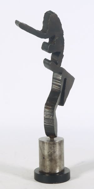 Ben Oldenhof - Stalen object, Abstracte vorm kopen? Bied vanaf 70!