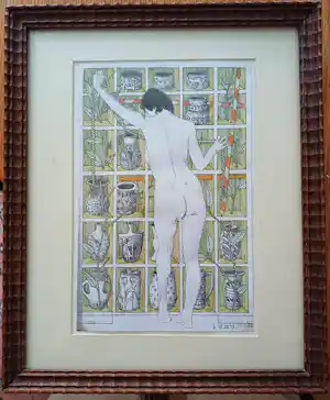 Bart ter Haar - "Vrouw voor vitrine. " kopen? Bied vanaf 35!