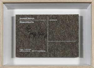 Joseph Beuys - Vilt, Gesigneerd Filzpostkarte kopen? Bied vanaf 1!