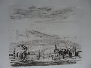Wilfred Voet - Ets. landschap kopen? Bied vanaf 35!