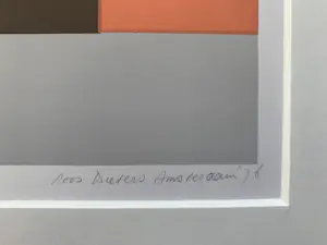 Coos Dieters - kleurenzeefdruk - '7 uur 10' - 1976 (Kleine oplage) kopen? Bied vanaf 20!