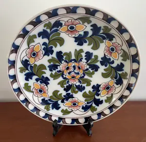 Koninklijke Tichelaar Makkum - Polychroom handbeschilderd aardewerken wandbord kopen? Bied vanaf 20!