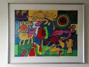 Corneille - Autour de l'arbre magique - 1994 - Handgesigneerd kopen? Bied vanaf 1000!