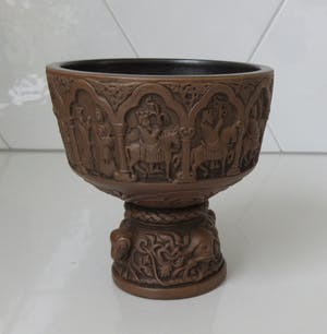 Hjorth Keramiek - Art Nouveau Ceramic Baptist Goblet kopen? Bied vanaf 38!