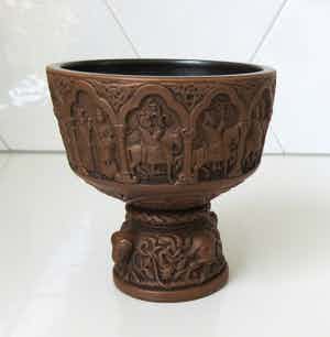 Hjorth Keramiek - Art Nouveau Ceramic Baptist Goblet verkocht voor € 38!