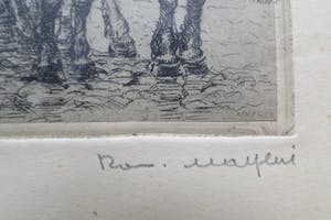 Romain Malfliet - Trio gelimiteerde etsen getiteld "Bomen vellen" - "Rust" en "Begijnhof Brugge" kopen? Bied vanaf 1!