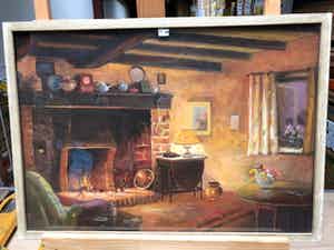Fred Hartsuijker - Interieur pastel verkocht voor € 40!