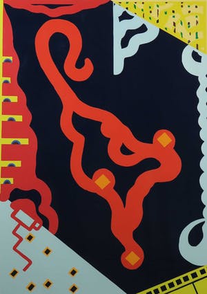 Cecile van der Heiden - Zeefdruk, Zonder titel - Ingelijst (Groot) kopen? Bied vanaf 40!