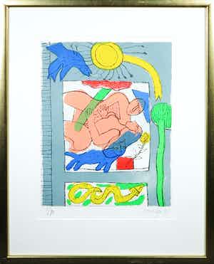 Corneille - Ets, Paradise I - Ingelijst verkocht voor € 1!