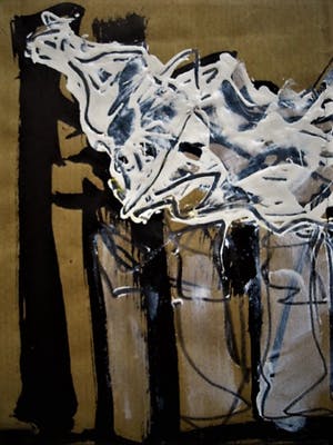 Niet of onleesbaar gesigneerd - Amerika 1960 abstract expressionistisch Gem. Techniek "New York 2000" gesigneerd kopen? Bied vanaf 10!