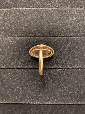 Geelgouden Ring bezet met agaat kopen? Bied vanaf 120!