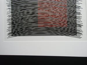 Jesus Rafael Soto - CARRÉ VIRTUEL ROUGE Á DROITE // ZEEFDRUK VAN RAFAEL SOTO kopen? Bied vanaf 325!