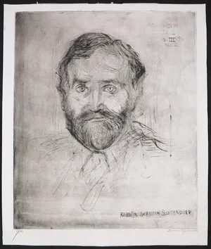 Hans van Efferen - Ets, Rabbijn Awraham Soetendorp kopen? Bied vanaf 1!