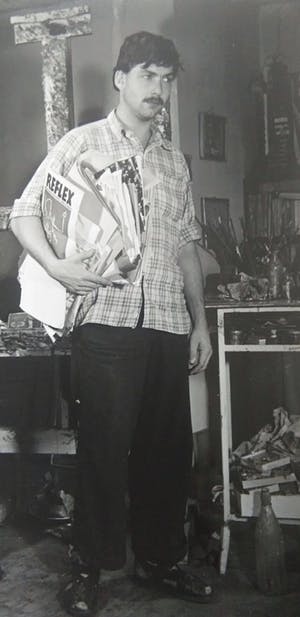 Karel Appel - Henny Riemens foto Karel Appel en Theo Wolvecamp COBRA 1949-51 kopen? Bied vanaf 50!