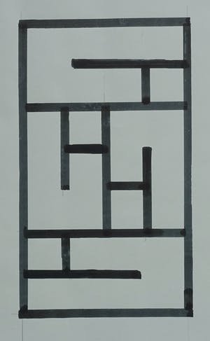 Siep van den Berg - #CONSTRUCTIVISTISCHE PENTEKENING # 1990, mint- kopen? Bied vanaf 49!