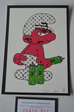 Death NYC - 'Grafiek Smurf' kopen? Bied vanaf 75!