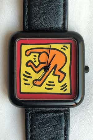 Keith Haring - Horloge “Bending Man” – in originele doosje verkocht voor € 1!