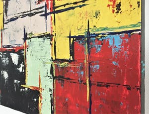 John Foppen - Multi Colours Symphony ........ # K02 . XL. GROOT. kopen? Bied vanaf 185!