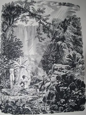 Dirk van Gelder - De Scheppingsdagen, 17 houtgravures 1950 plus Kerstgroet in houtgravure kopen? Bied vanaf 40!