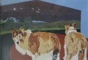 Conny Sprinkhuizen - Zeefdruk "Judy gekloond"in mooie Barth lijst! kopen? Bied vanaf 1!