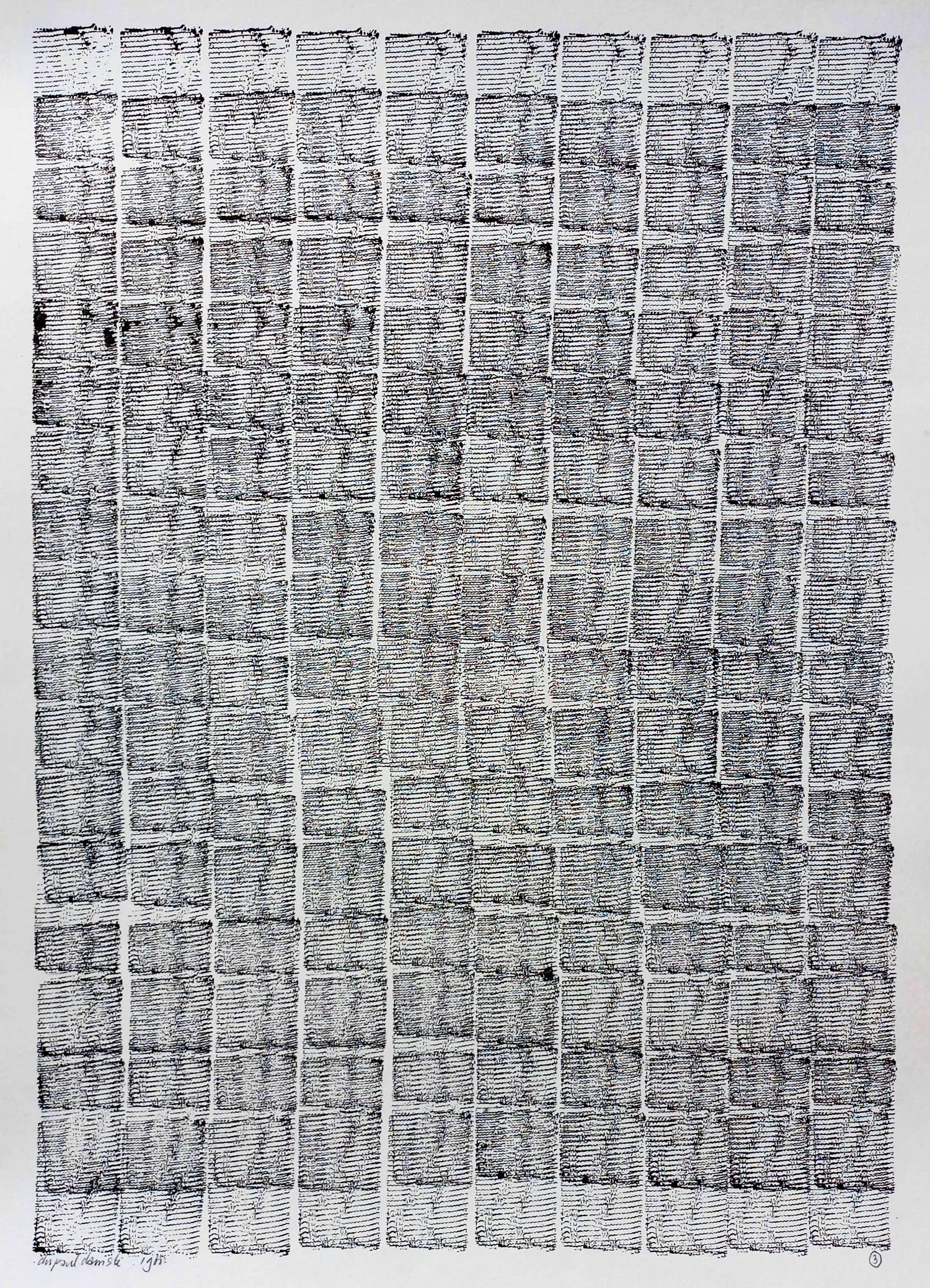 Christiaan Paul Damste - Zero compositie, tekening op papier kopen? Bied vanaf 125!