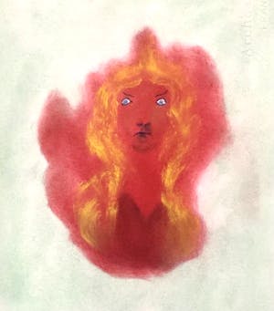 Georges Hugnet - Les yeux bleus (pastel originale) kopen? Bied vanaf 1!