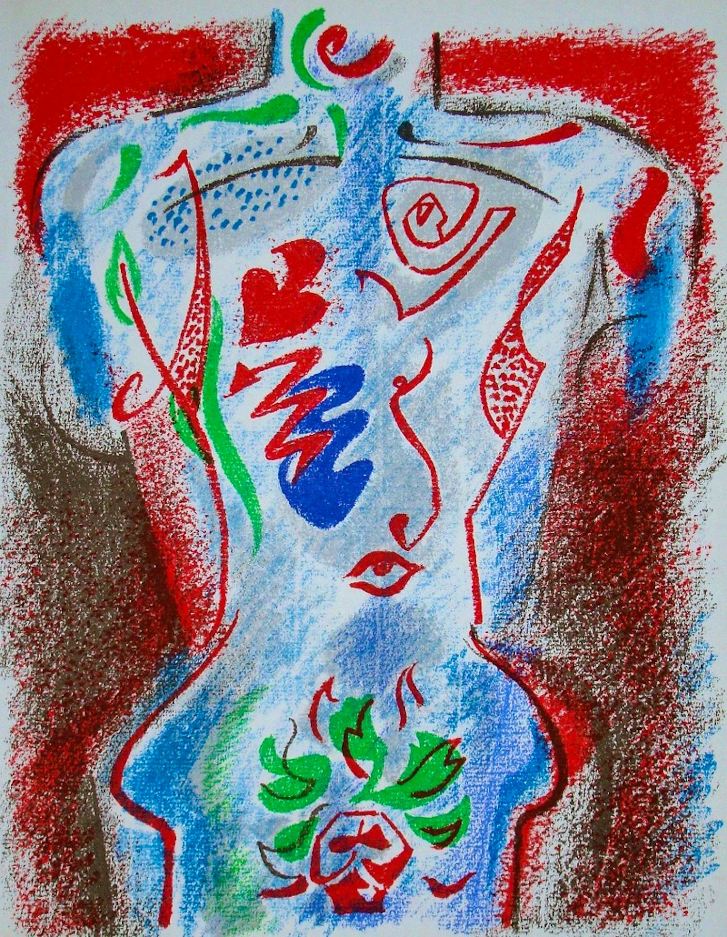 Andre Masson - Abstracte compositie - 1972 - Originele lithografie kopen? Bied vanaf 100!
