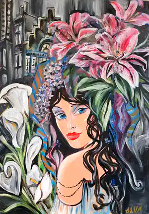 Elva - Flower girl in Amsterdam verkocht voor € 125!