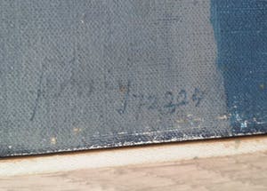 Fernay - Abstract. Blauwe figuren. 1972. kopen? Bied vanaf 149!