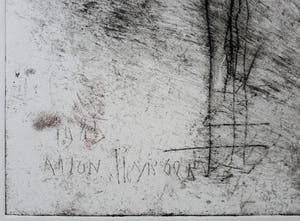 Anton Heyboer - Vrouw en kind, ets kopen? Bied vanaf 150!