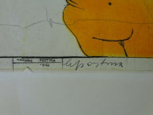 Hannes Postma - HOCUS FOCUS / KLEURETS / 38x53cm / SIG / 1966 kopen? Bied vanaf 55!