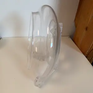 Buy Royal Leerdam - Royal Leerdam Vintage Glazen Koekjestrommel Diam. 17,5cm-H7 cm? Bid from 35!