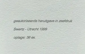 Willem Sandberg - Felicitation, zeefdruk - Gratis verzending! kopen? Bied vanaf 50!