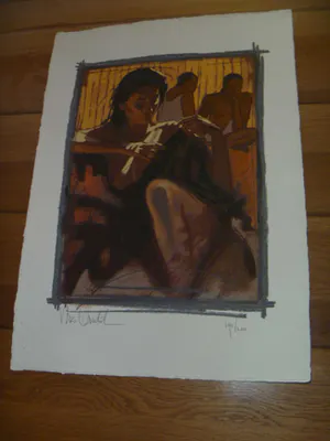 Nico Vrielink - fraaie zeefdruk op dik papier , genummerd 194 / 200 kopen? Bied vanaf 30!