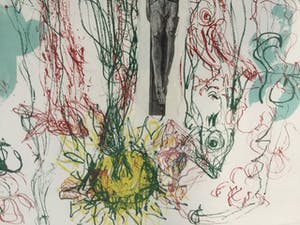Marc Mulders - "Vallen" - zeefdruk en collage kopen? Bied vanaf 275!