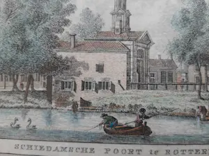 Carel Frederik Bendorp (I) - 1793. Rotterdam. Schiedamsche Poort en Goudsche Poort kaufen? Bieten Sie von 30!