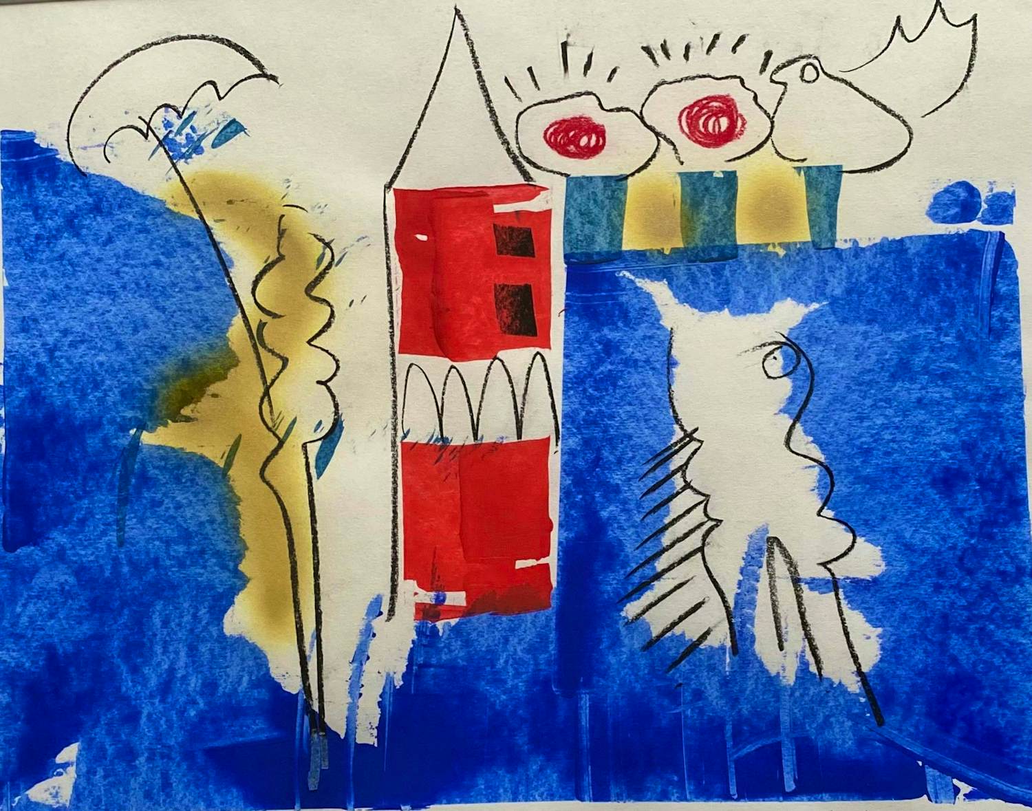 Frank Lengvenius - Origineel werk, gemengde techniek - ingelijst kopen? Bied vanaf 100!