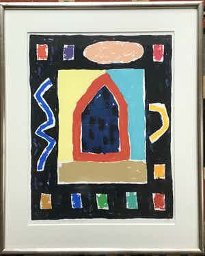 Harrie Gerritz - Zeefdruk, gesigneerd ,bijzondere oplage 11/XX, professioneel gelijst verkocht voor € 45!