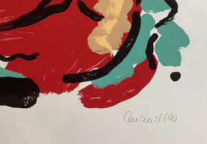 Barbara Quandt - Rabbin Foot and Toby Time - Sehr großer signierter und limitierter Farbsiebdruck kopen? Bied vanaf 190!