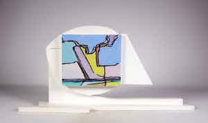 Paul Overhaus - Acryl en olieverf op hout, Wad XI verkocht voor € 60!