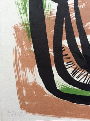 Anton Rooskens - Mooie originele lithografie. Voluit gesigneerd en genummerd kopen? Bied vanaf 220!