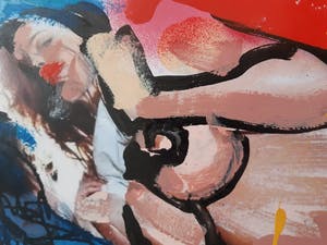 Peter Klashorst - Gemengde techniek - Handgesigneerd !!! kopen? Bied vanaf 90!